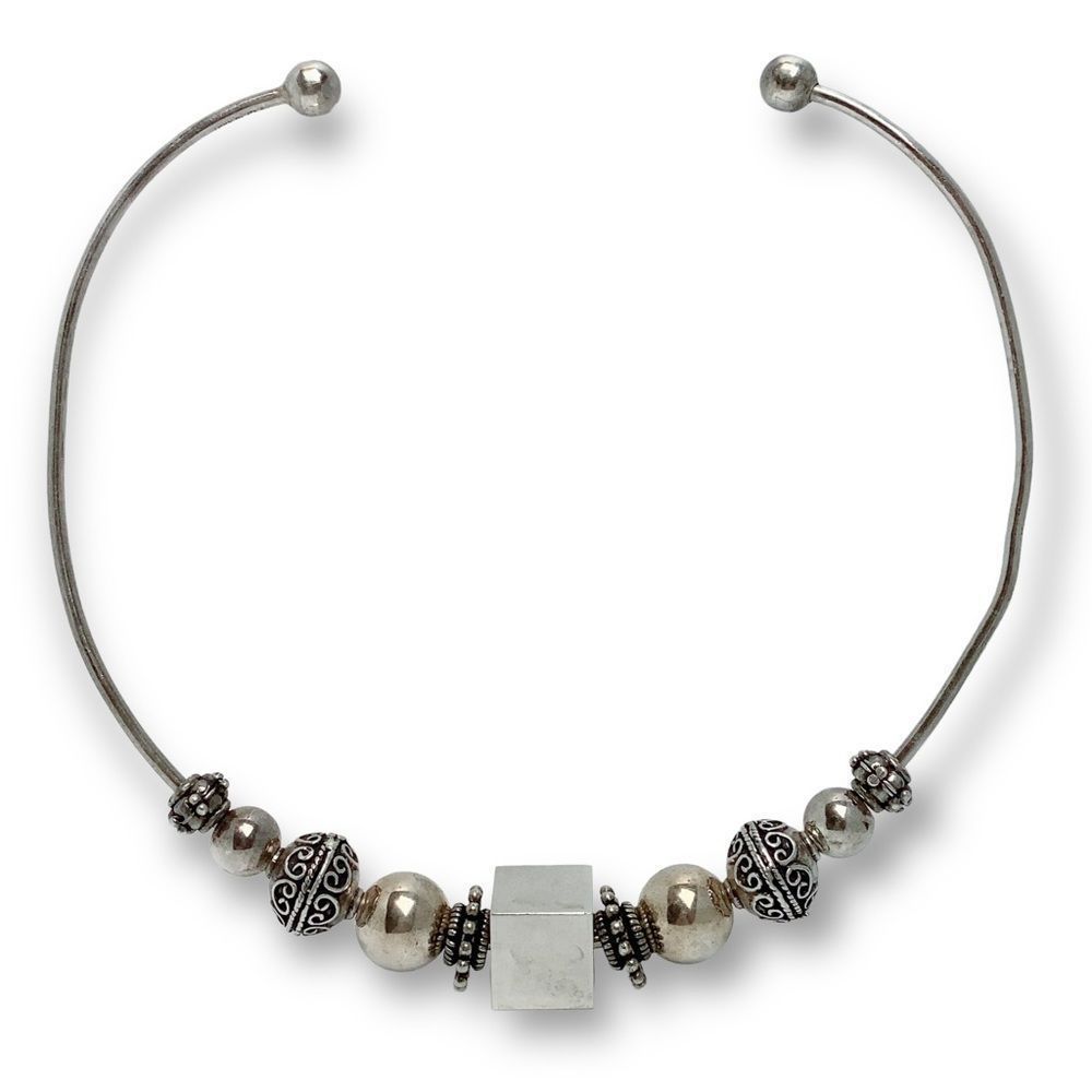 Mexican 925 Solid Sterling Silver Collar Like Cho… - image 3